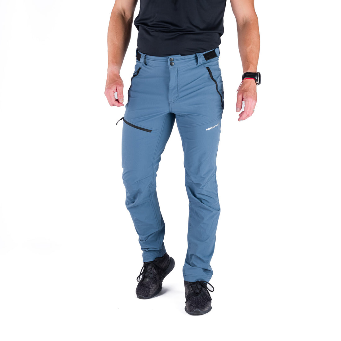 Men's trekking technical regular fit stretch trousers AURELIAN