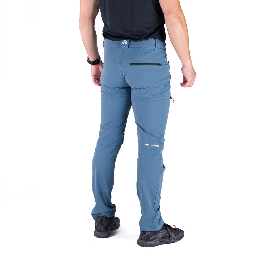 Men's trekking technical regular fit stretch trousers AURELIAN