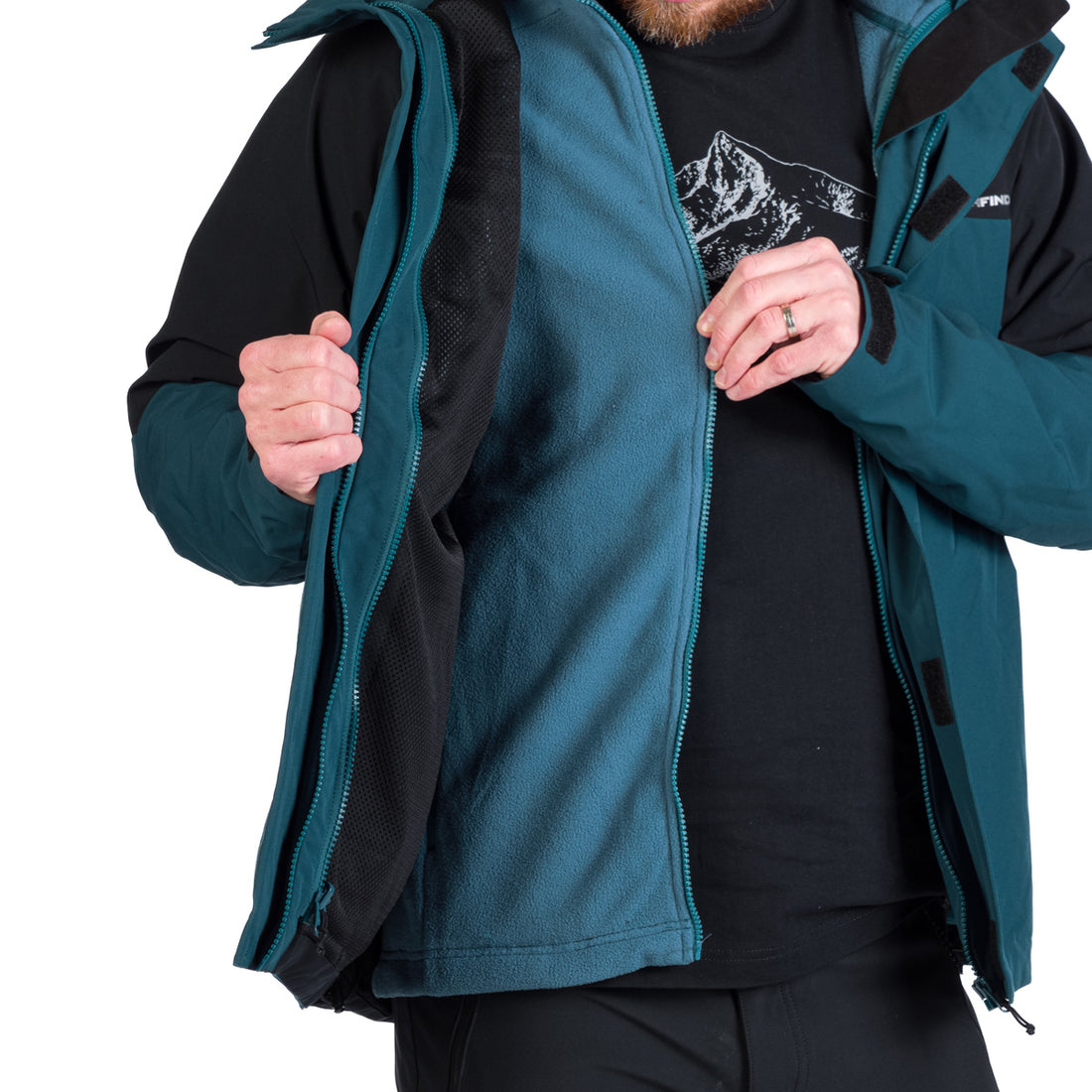 Men's winter jacket 3 in 1 MORTIMER