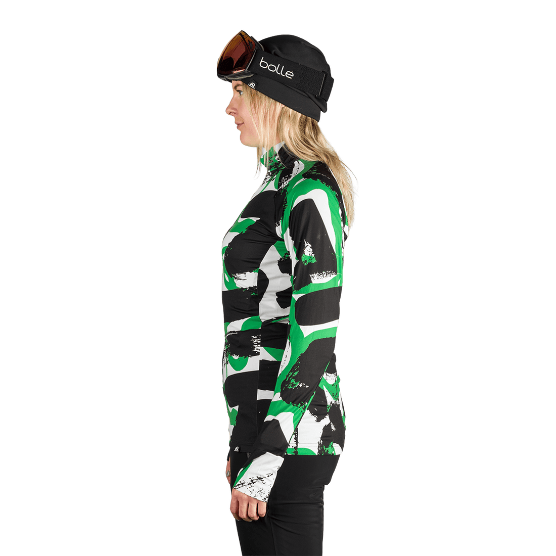 MI-4895SNW women's ski technical allover print sweater JAMIYA