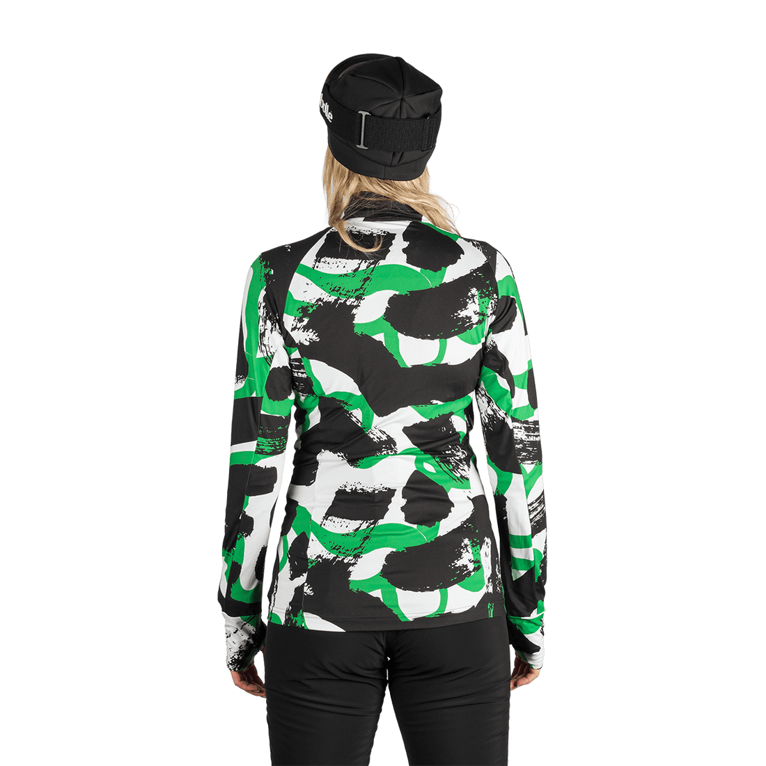 MI-4895SNW women's ski technical allover print sweater JAMIYA