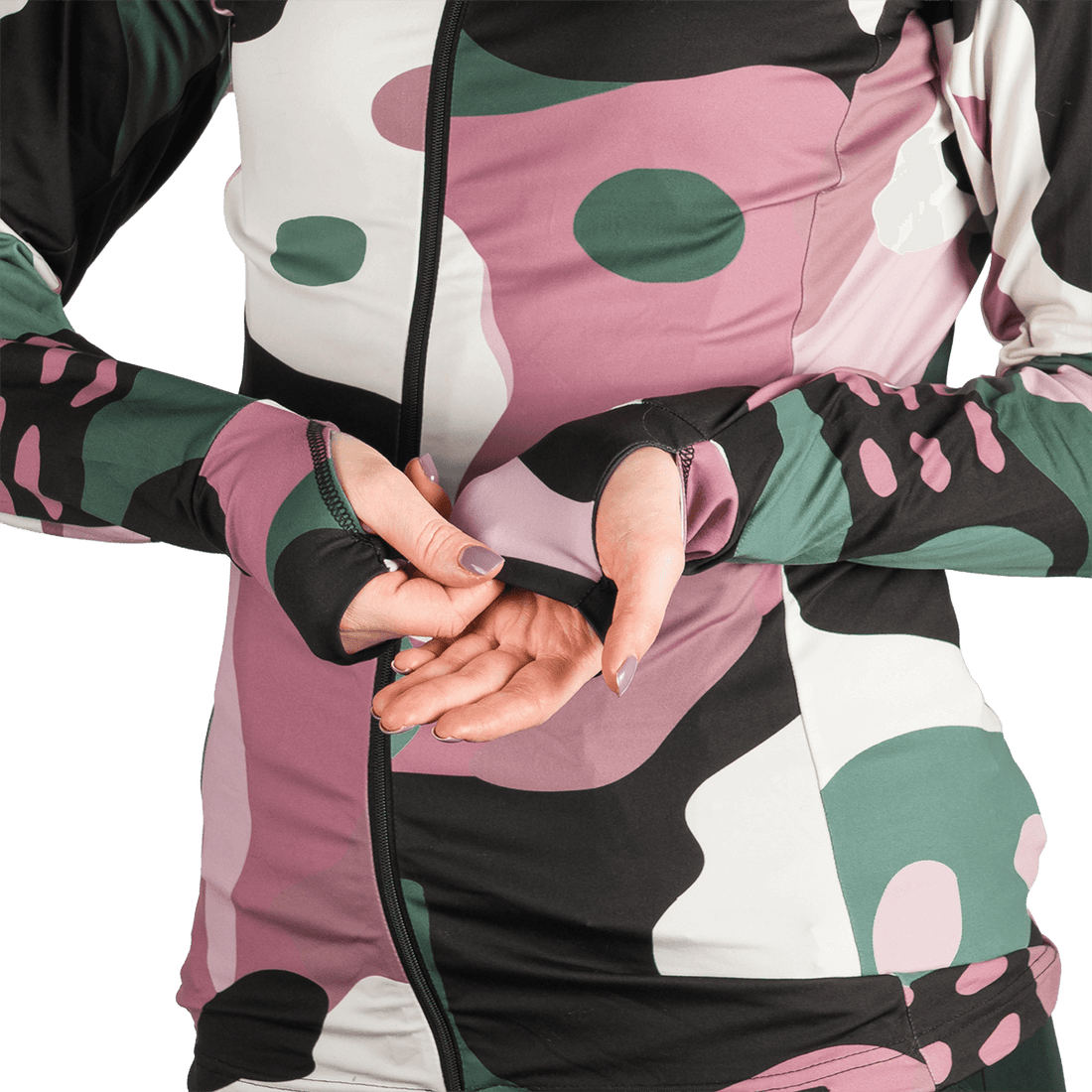 MI-4895SNW women's ski technical allover print sweater JAMIYA