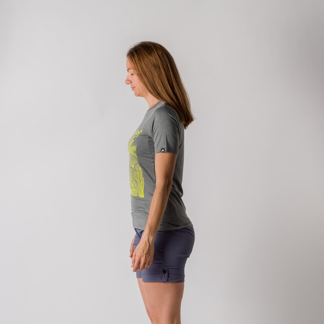 Women's active t-shirt with print from recycled fibres JAYLEEN