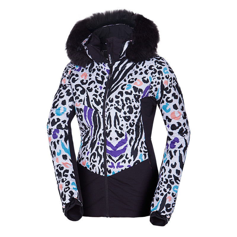 Women's all-over printed insulated jacket VIVIAN1