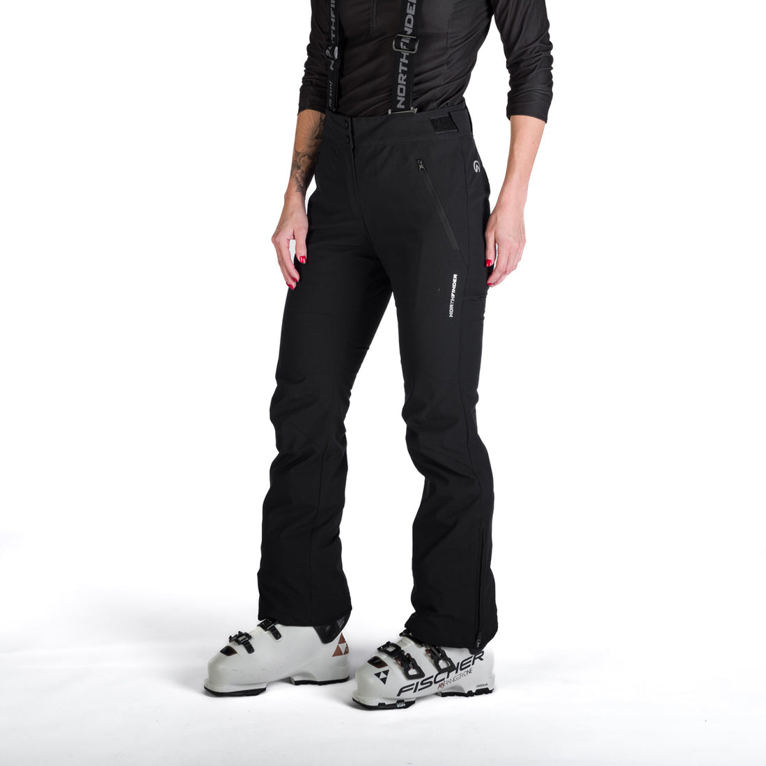 Women's comfortable ski pants with braces JODI