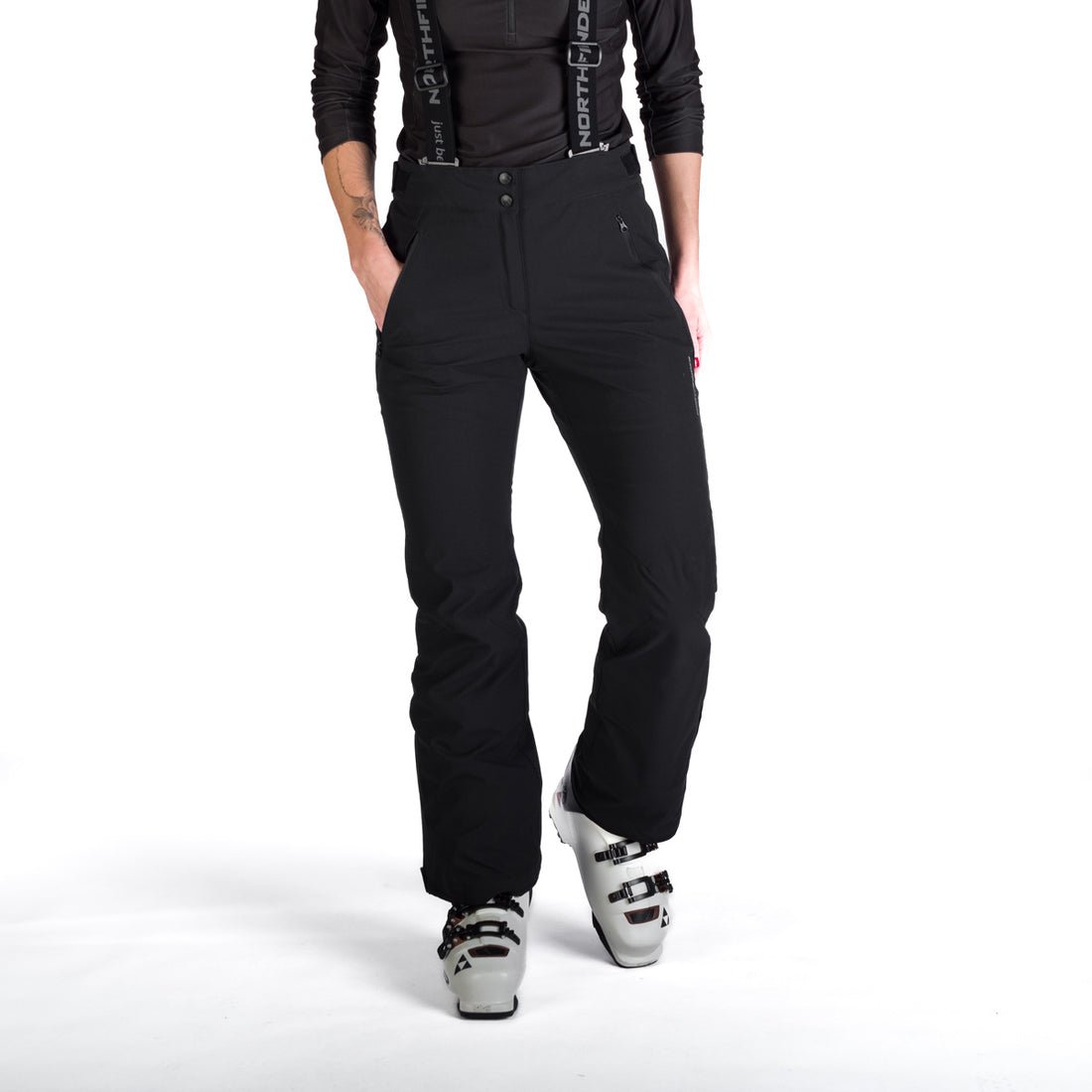 Women's comfortable ski pants with braces JODI