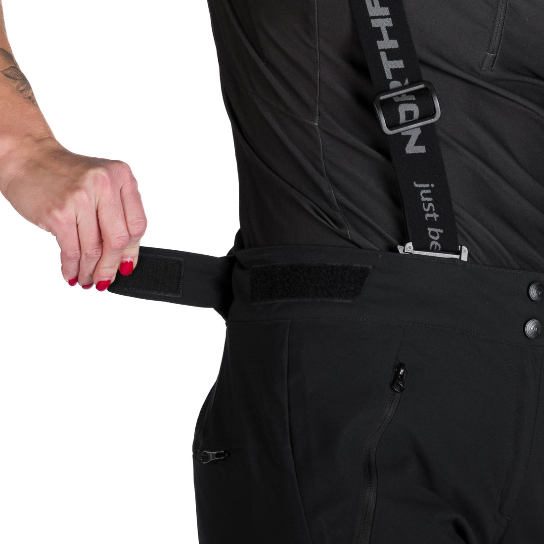Women's comfortable ski pants with braces JODI