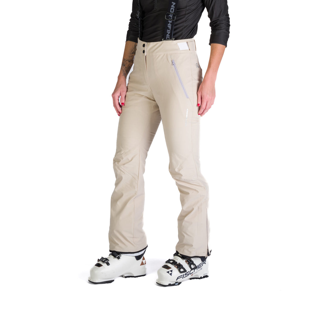 Women's comfortable ski pants with braces JODI
