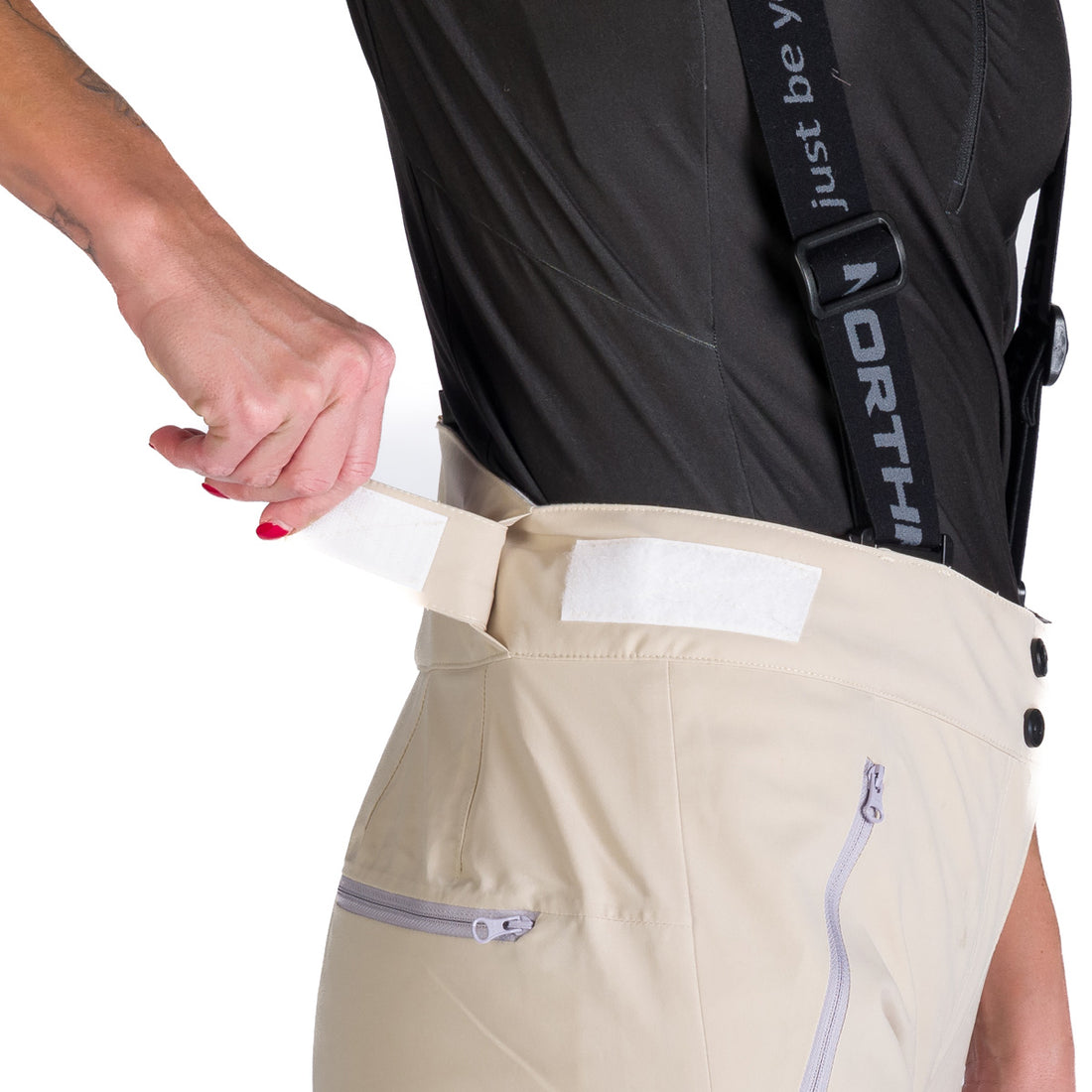 Women's comfortable ski pants with braces JODI