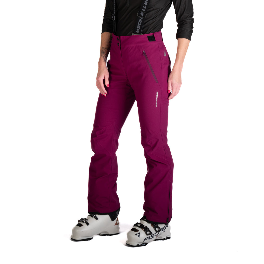 Women's comfortable ski pants with braces JODI