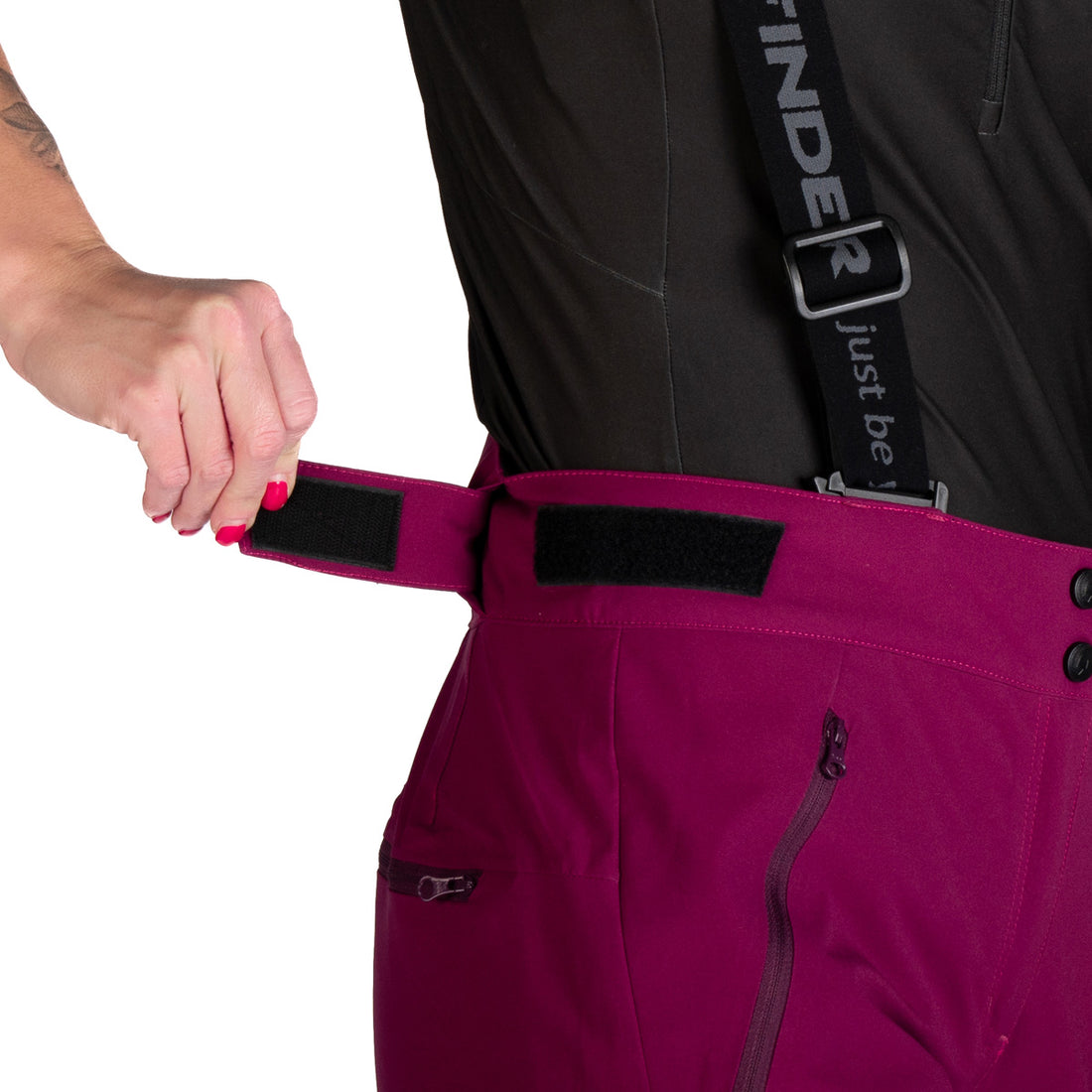 Women's comfortable ski pants with braces JODI