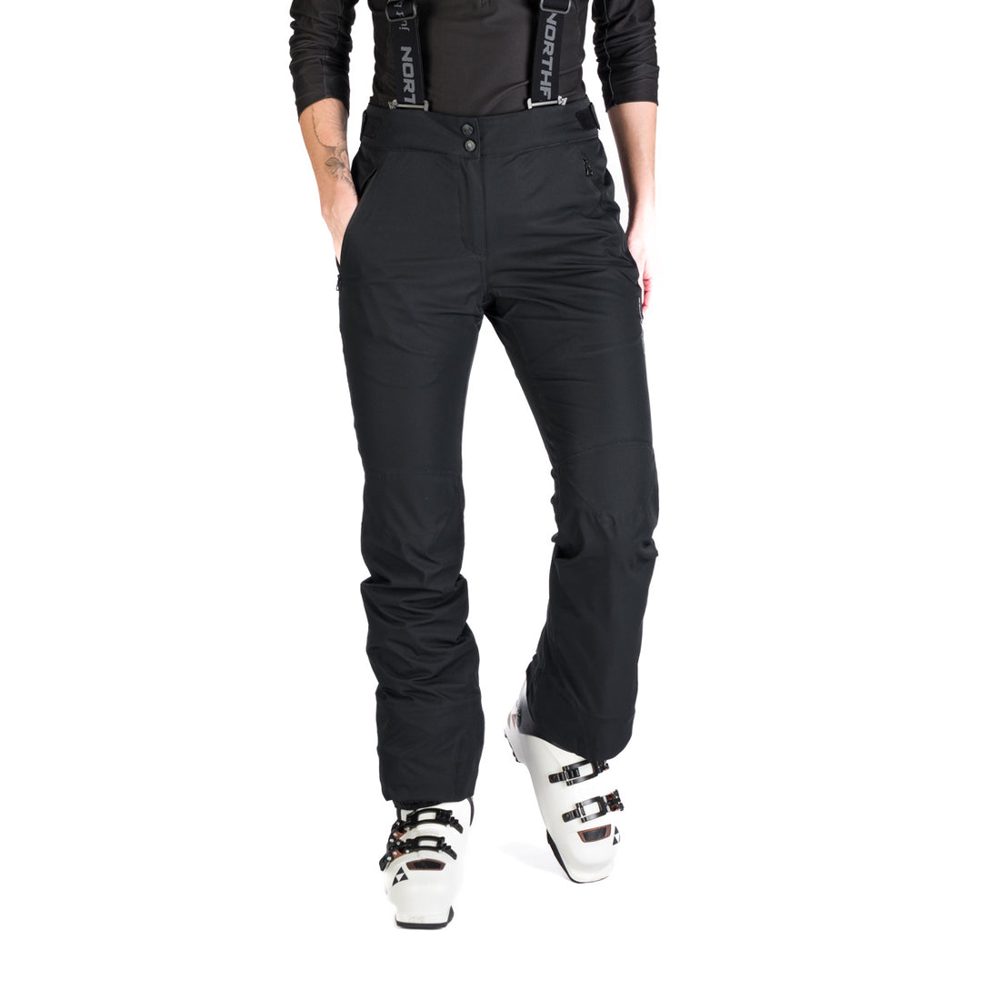 Women's comfortable ski pants with braces TAMERA