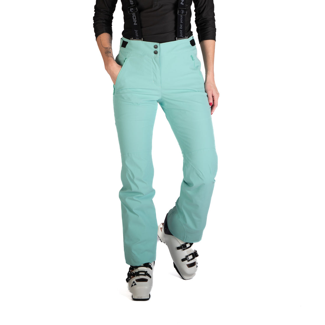 Women's comfortable ski pants with braces TAMERA