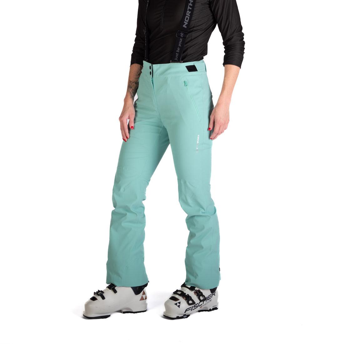 Women's comfortable ski pants with braces TAMERA