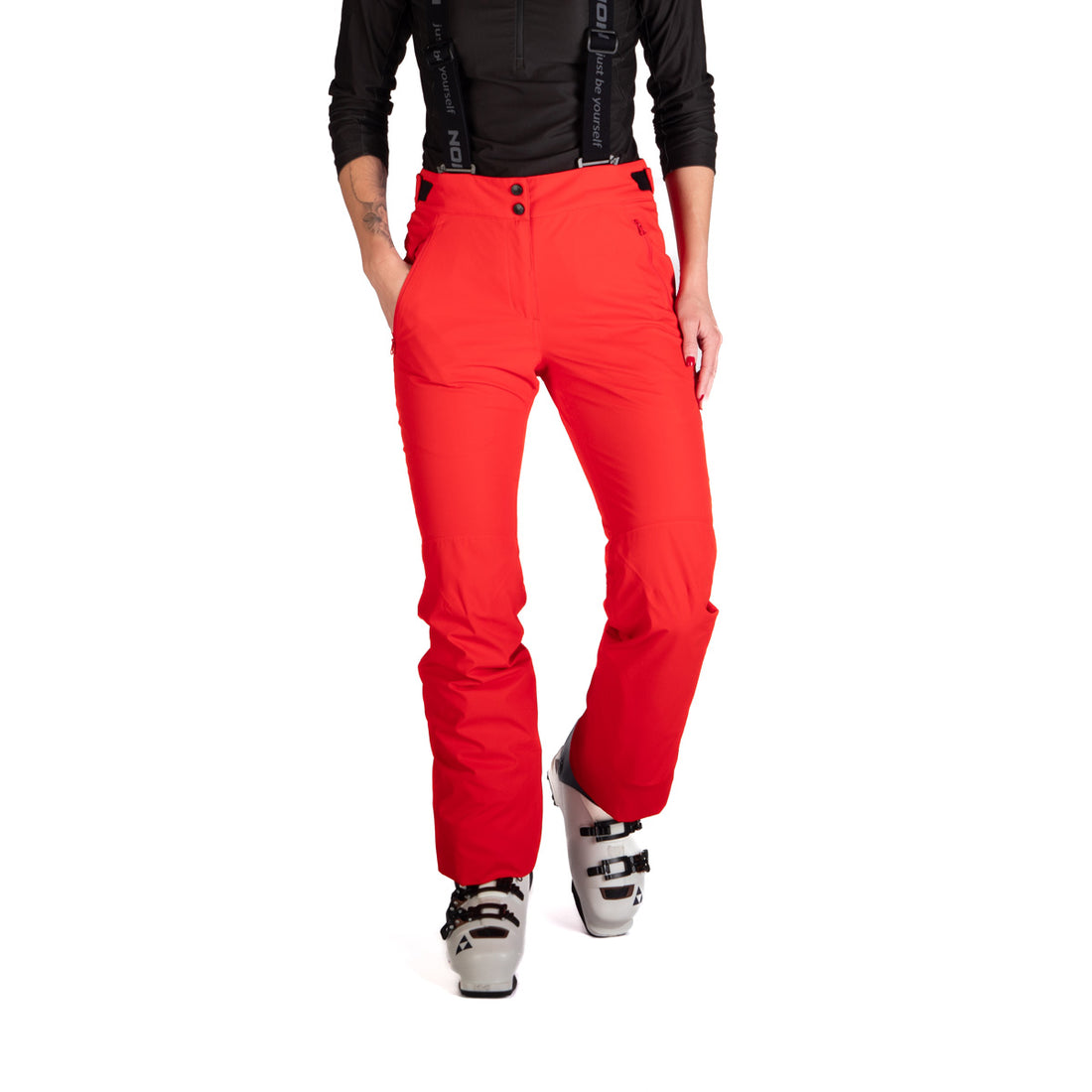 Women's comfortable ski pants with braces TAMERA