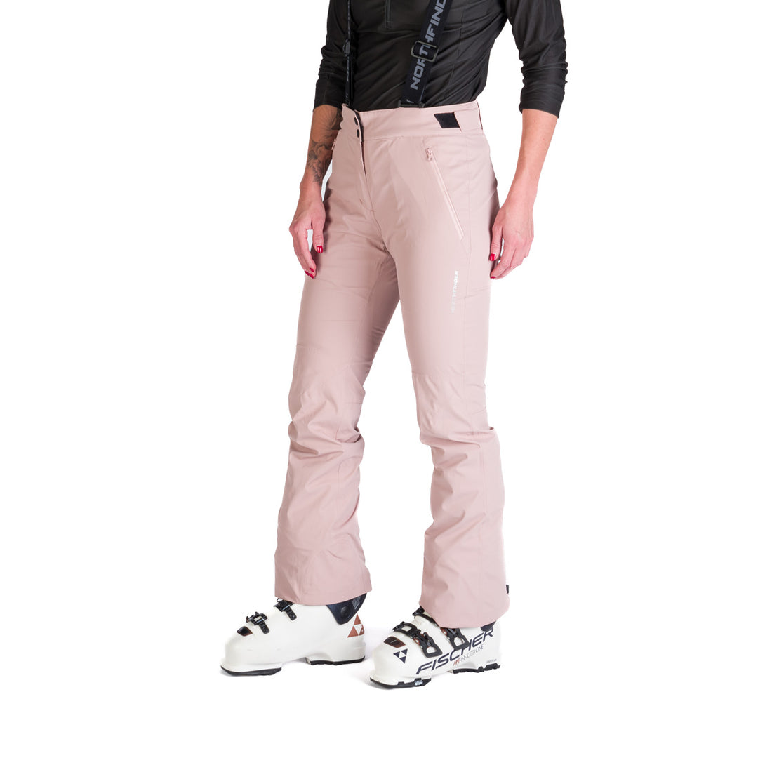 Women's comfortable ski pants with braces TAMERA