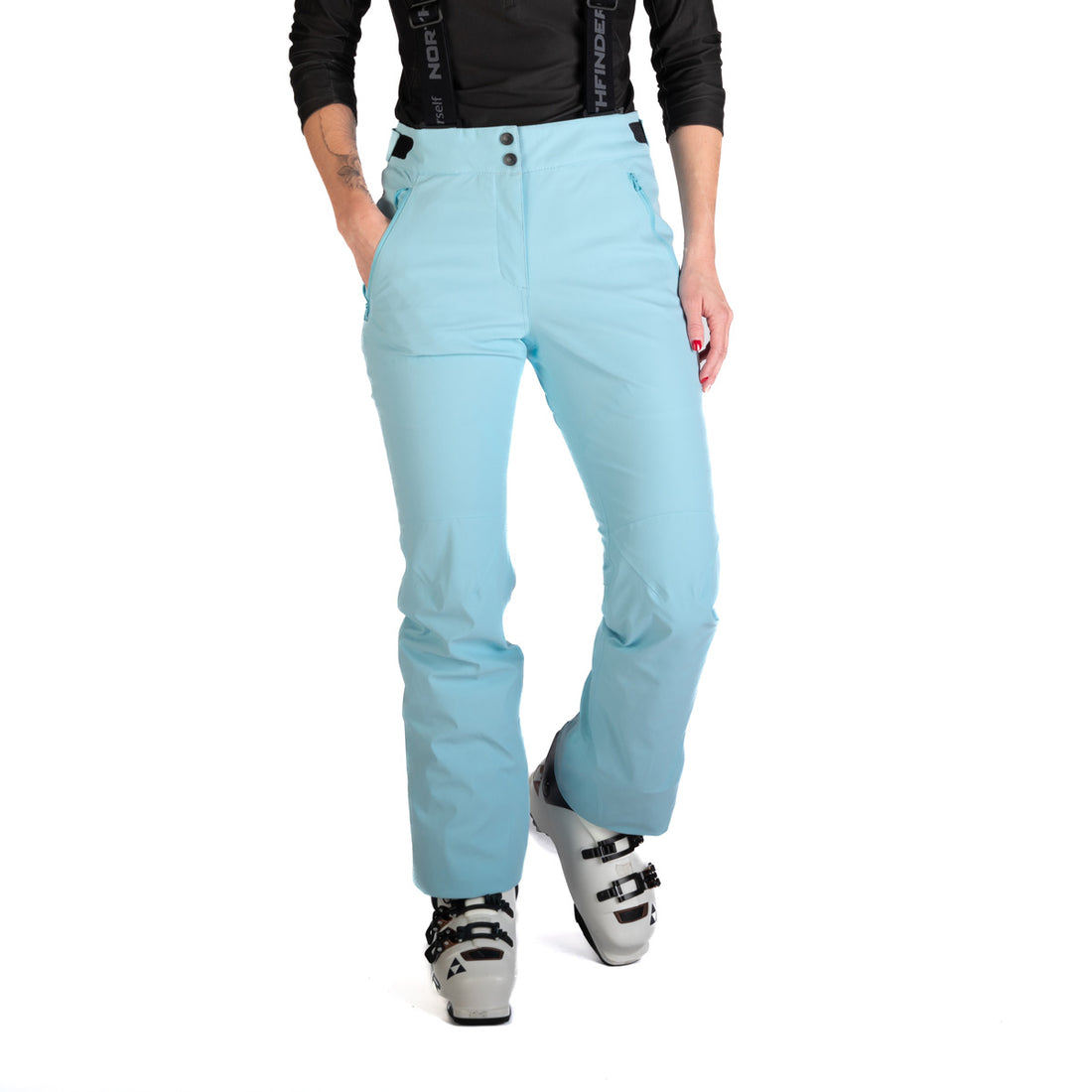 Women's comfortable ski pants with braces TAMERA