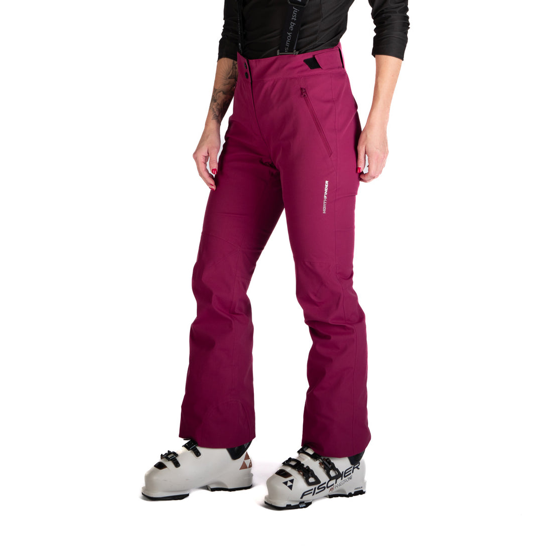 Women's comfortable ski pants with braces TAMERA