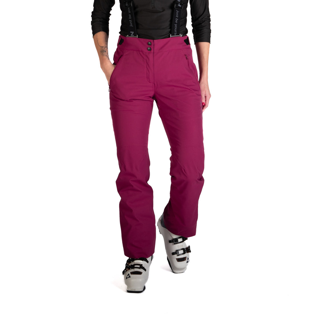 Women's comfortable ski pants with braces TAMERA