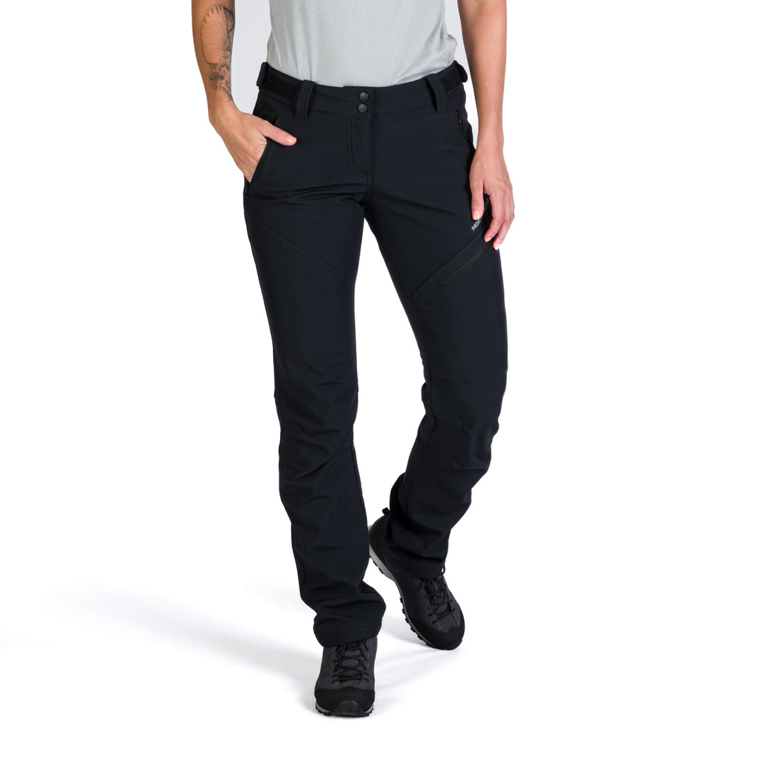 Women's elastic warmed softshell pants PLARET