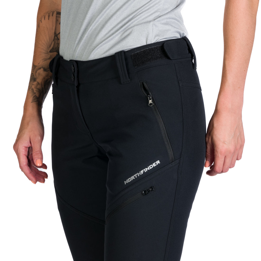 Women's elastic warmed softshell pants PLARET