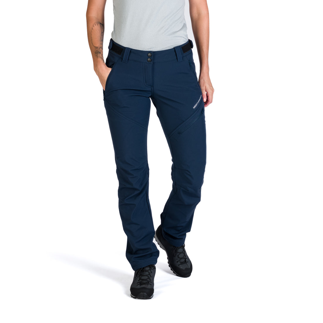 Women's elastic warmed softshell pants PLARET
