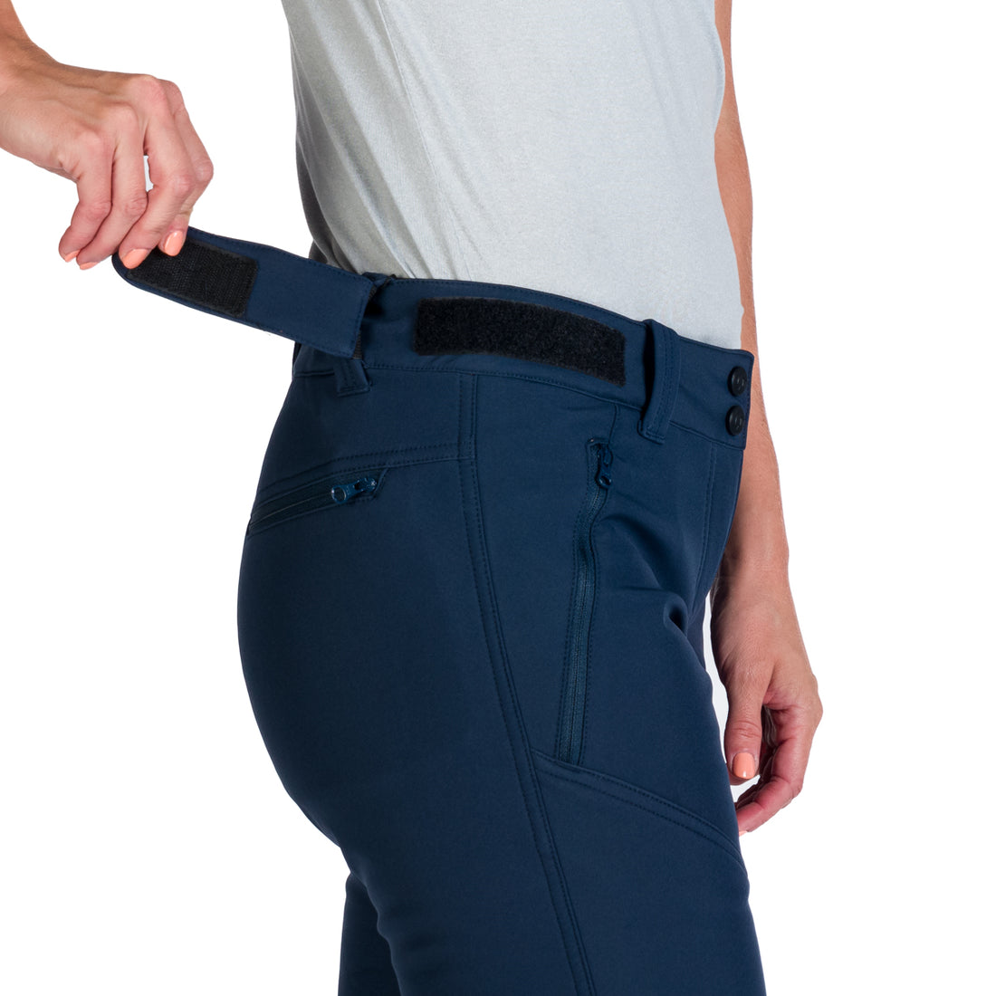 Women's elastic warmed softshell pants PLARET