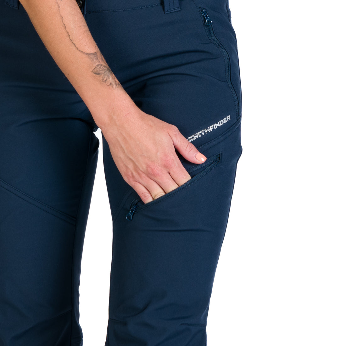 Women's elastic warmed softshell pants PLARET
