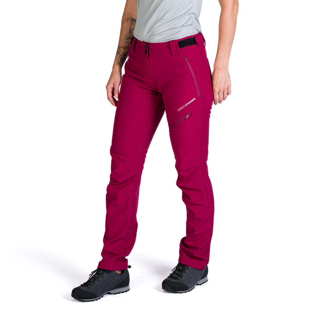 Women's elastic warmed softshell pants PLARET