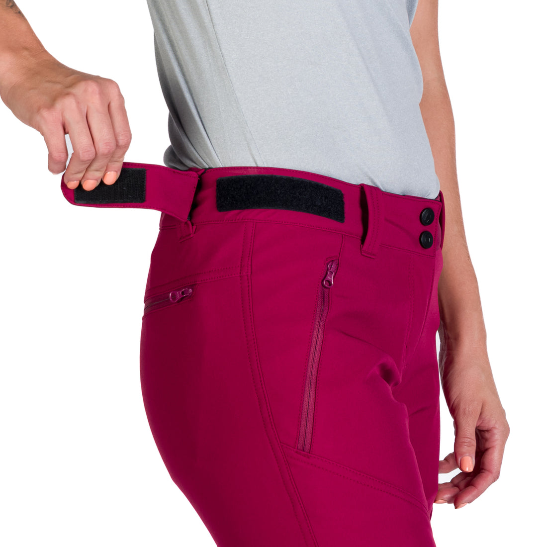 Women's elastic warmed softshell pants PLARET