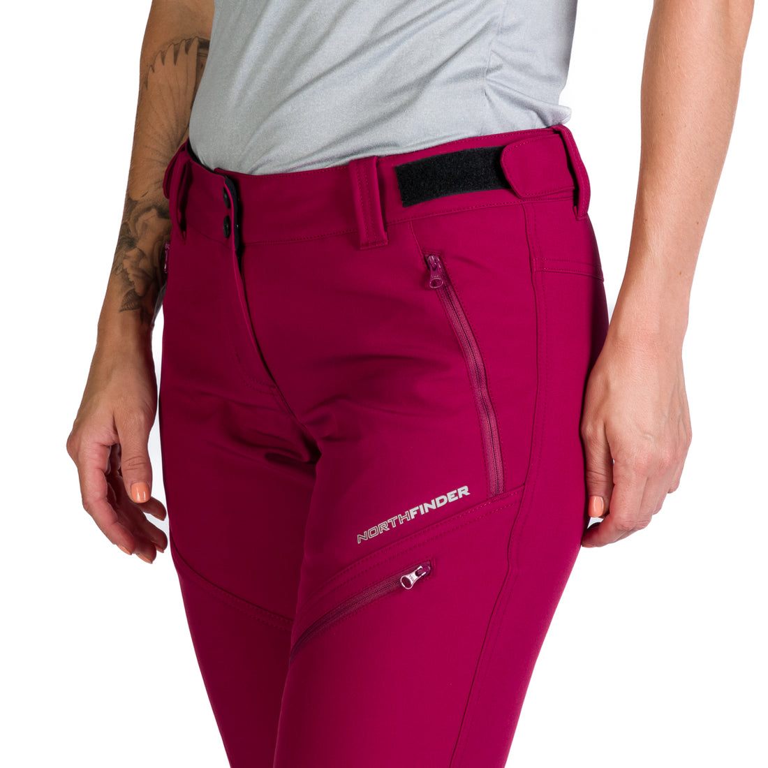Women's elastic warmed softshell pants PLARET
