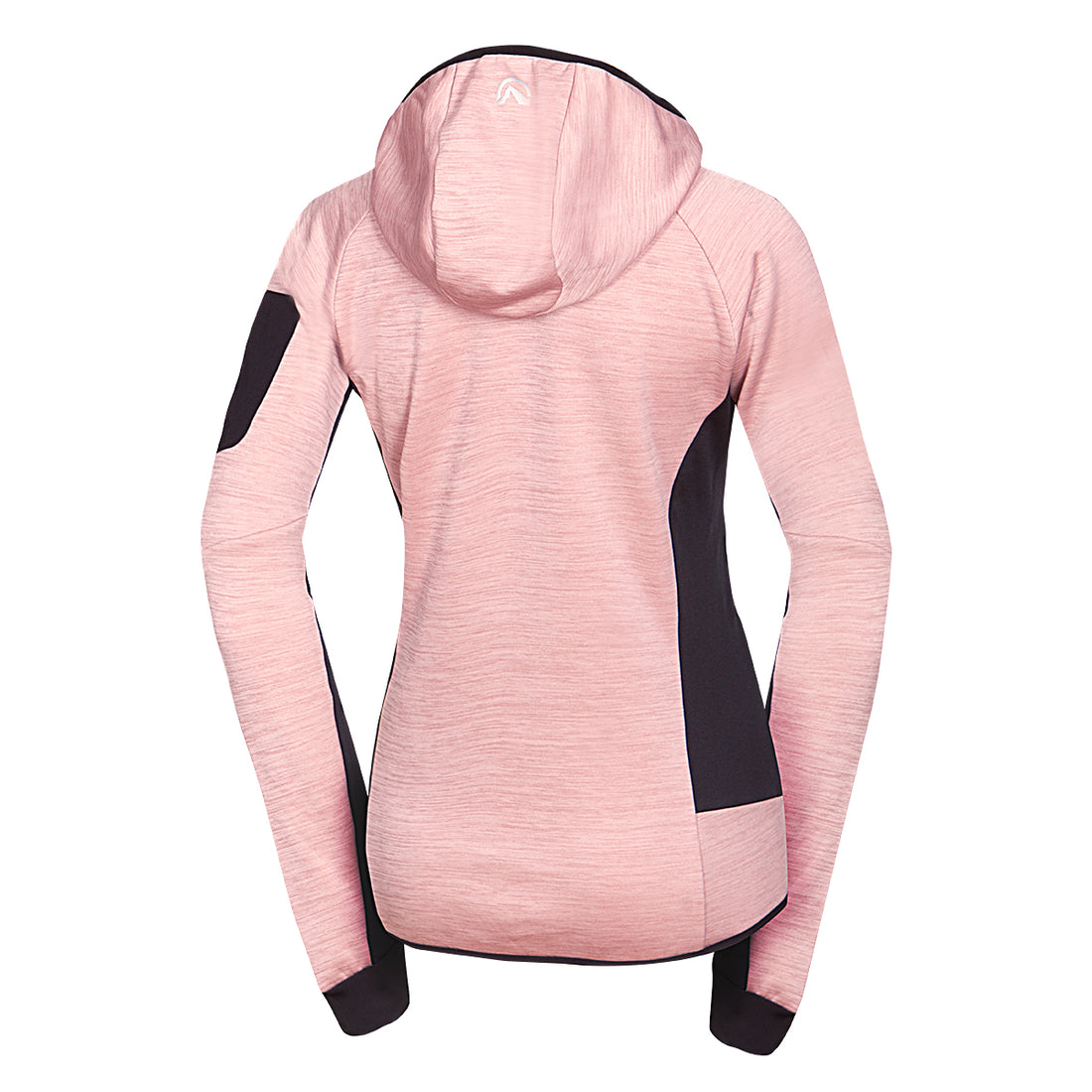  Women's fleece melange sweater with hood COLEEN