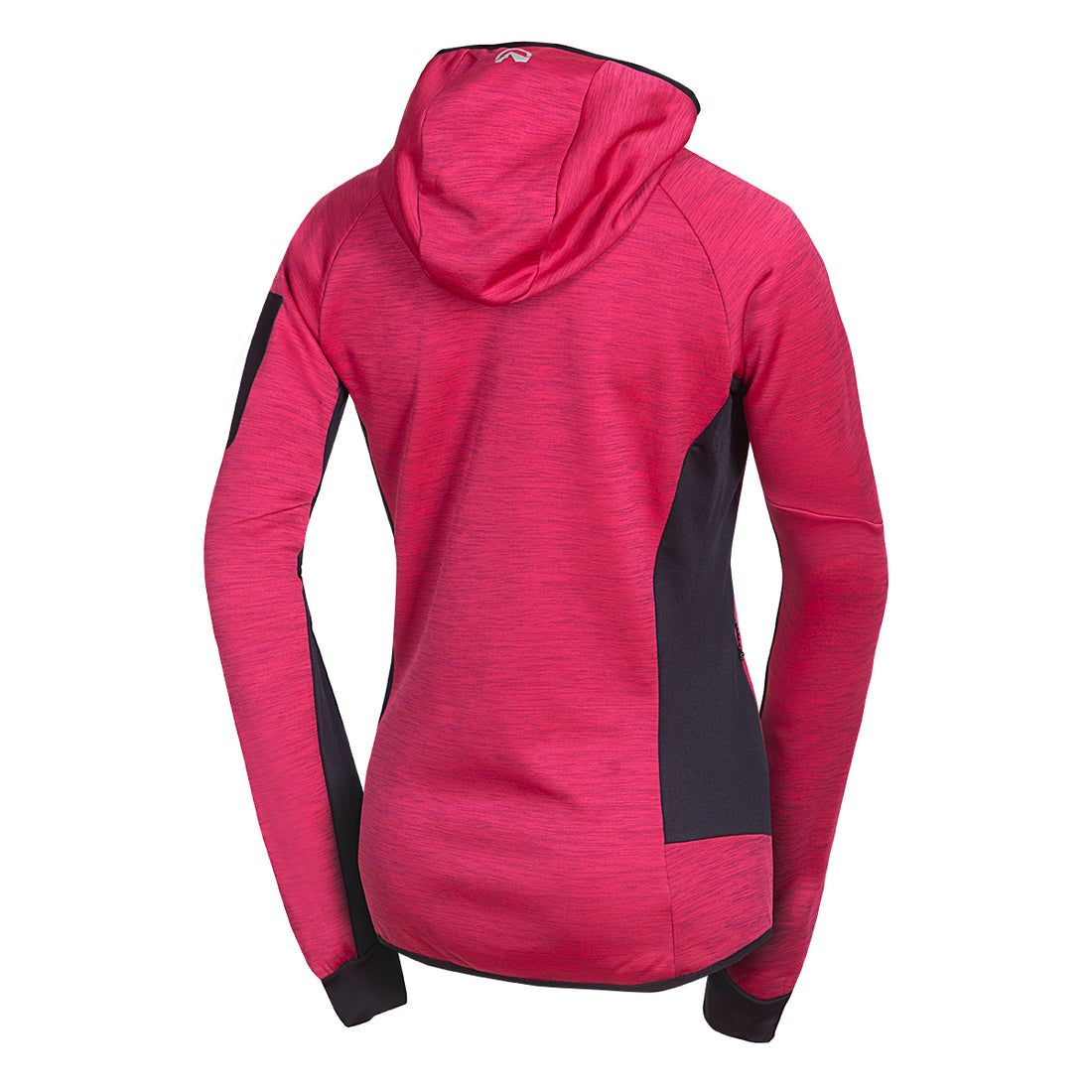  Women's fleece melange sweater with hood COLEEN