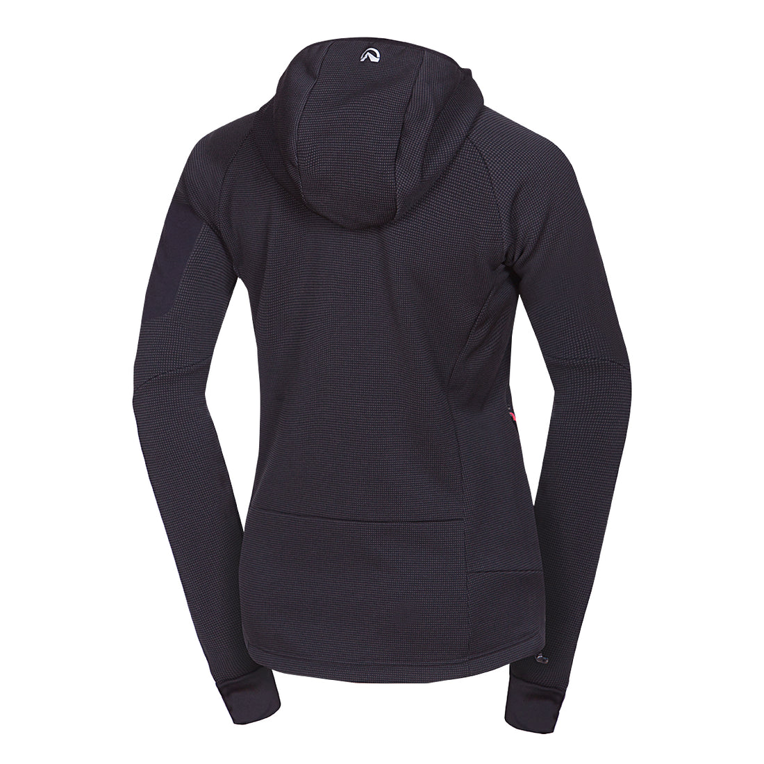  Women's fleece melange sweater with hood MARCELLA