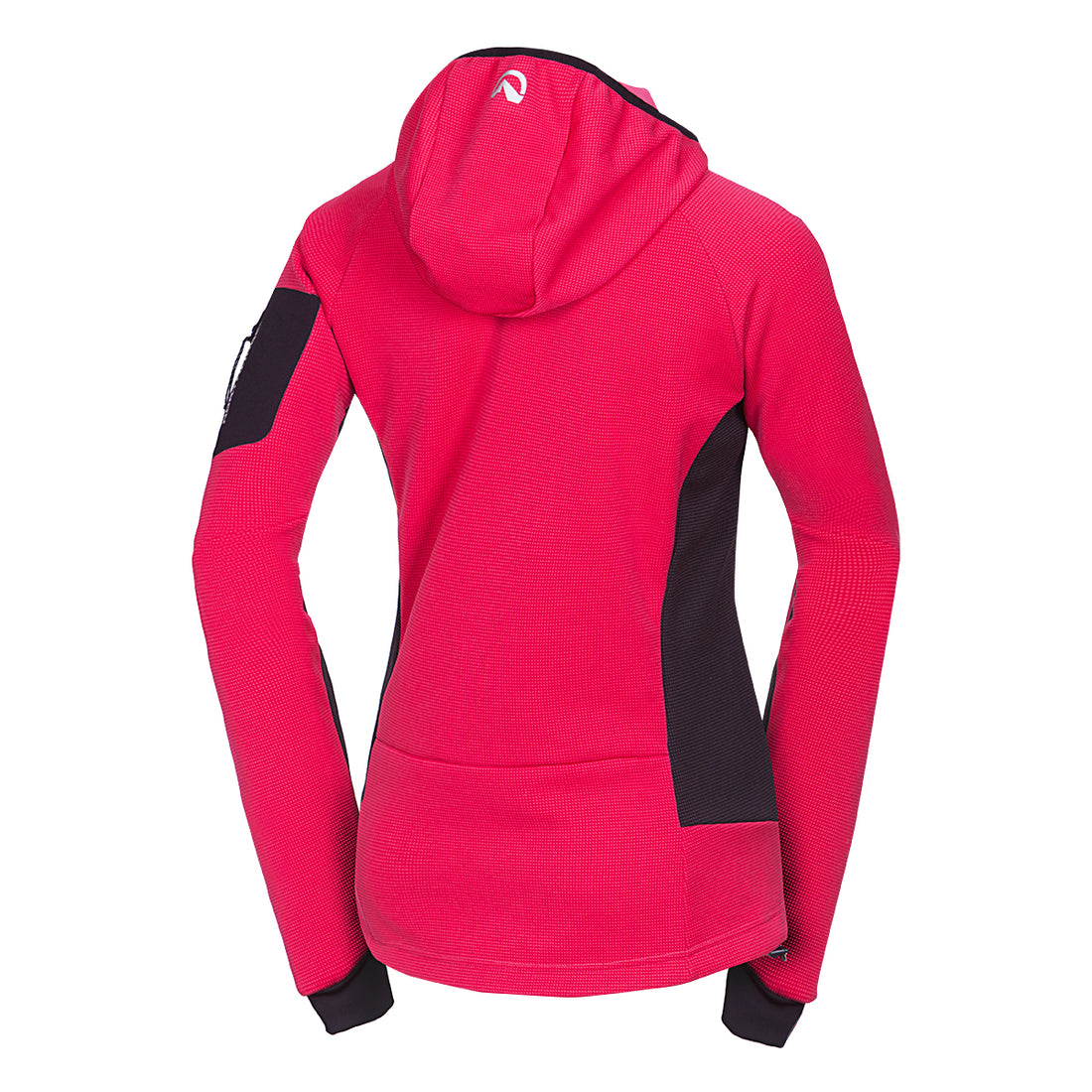  Women's fleece melange sweater with hood MARCELLA