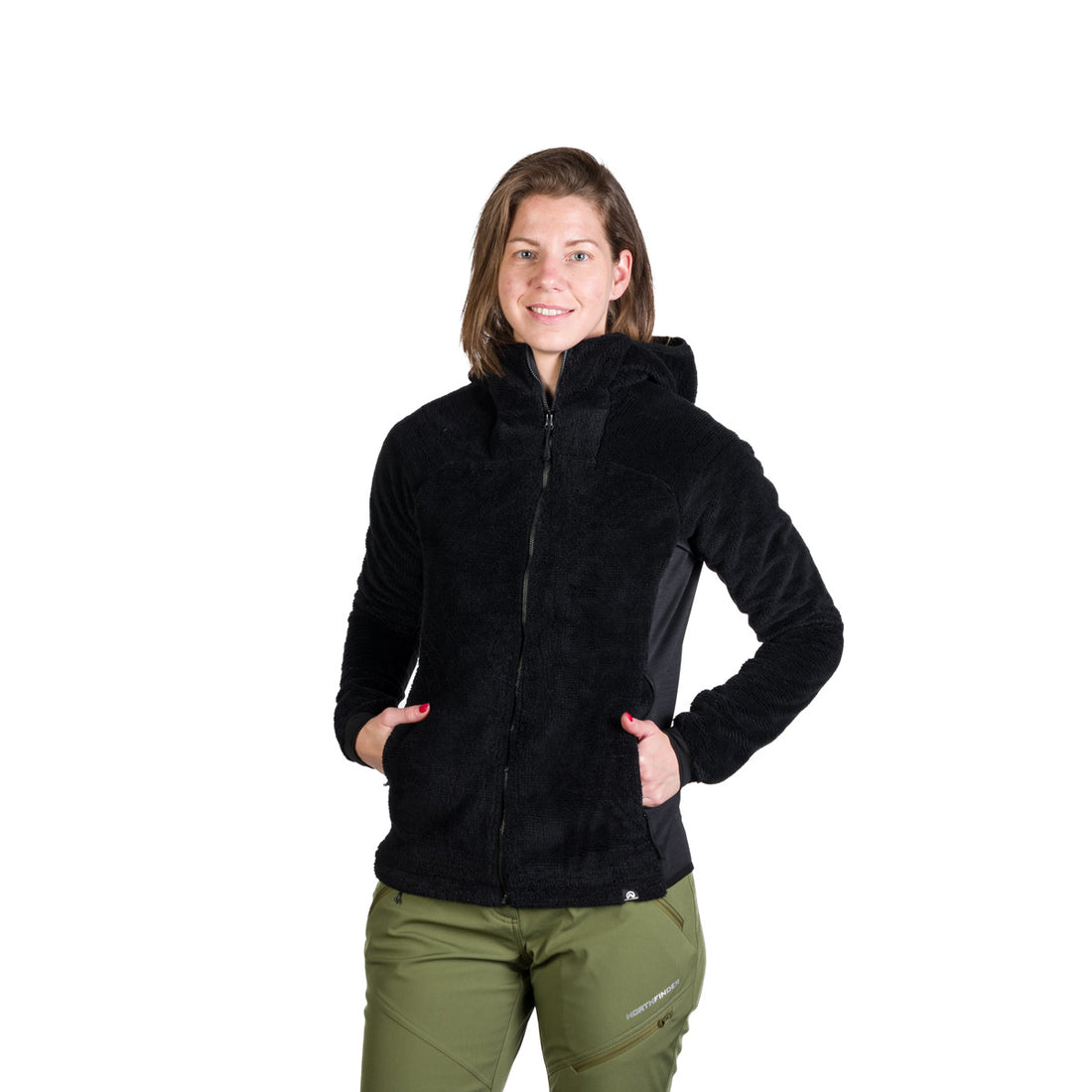 Women's fleece warm sweatshirt CARLENE
