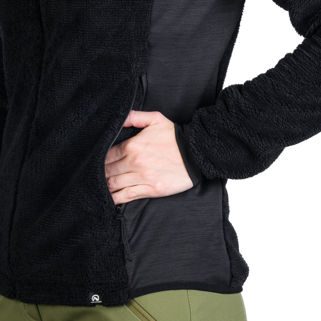 Women's fleece warm sweatshirt CARLENE