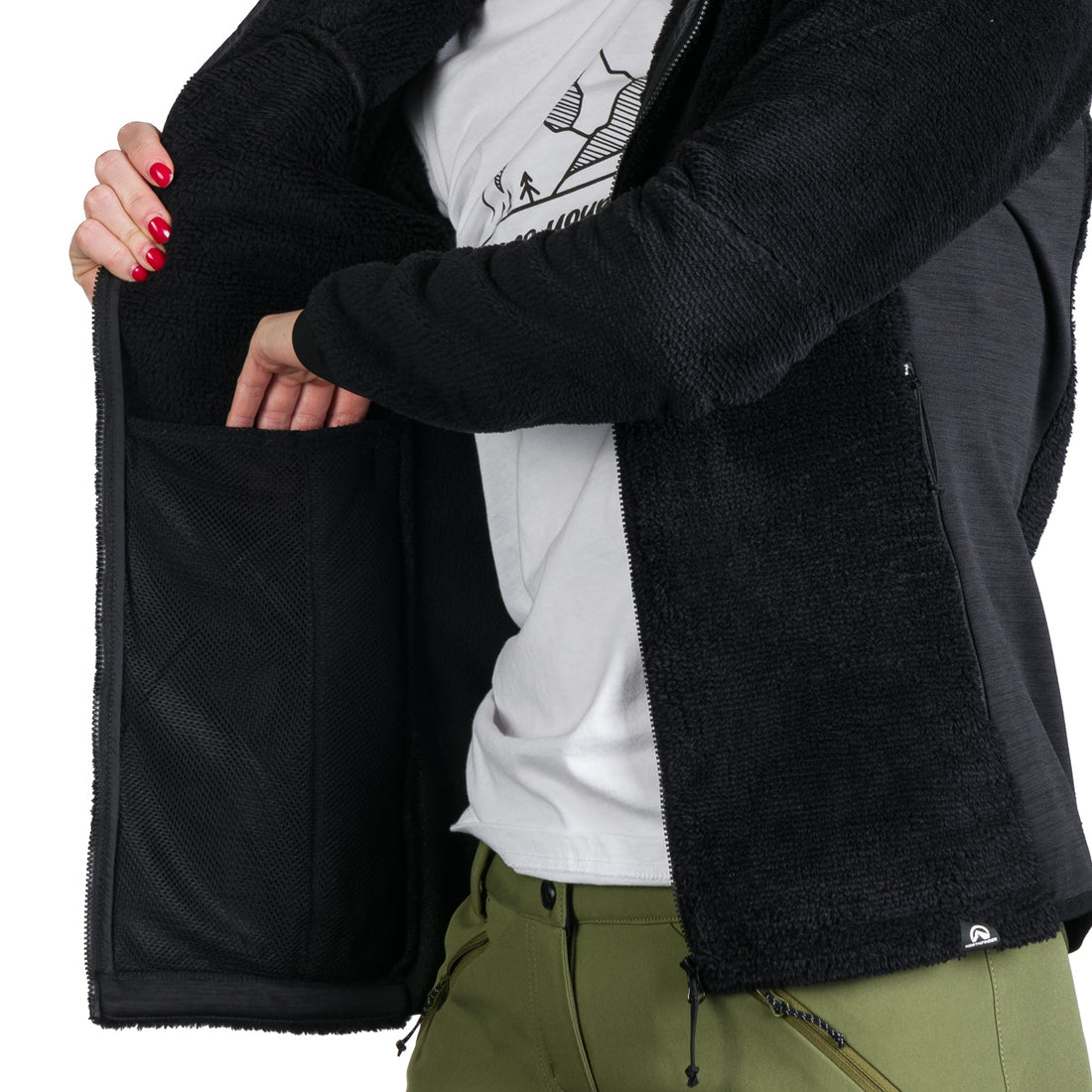 Women's fleece warm sweatshirt CARLENE
