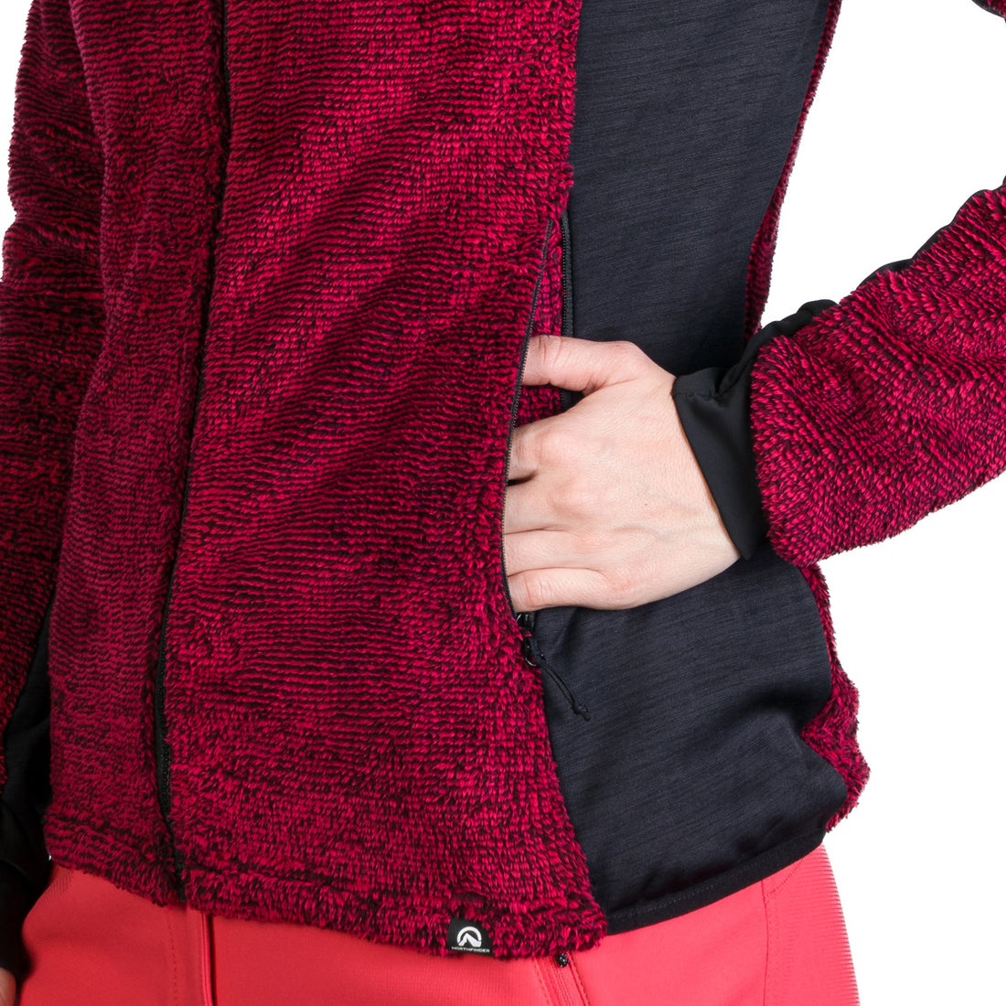 Women's fleece warm sweatshirt CARLENE