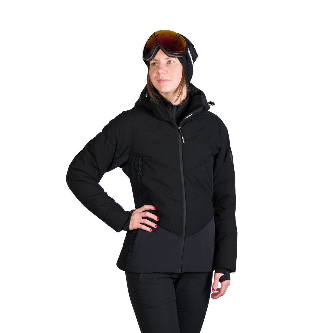 Women's fully printed insulated LIZ ski jacket