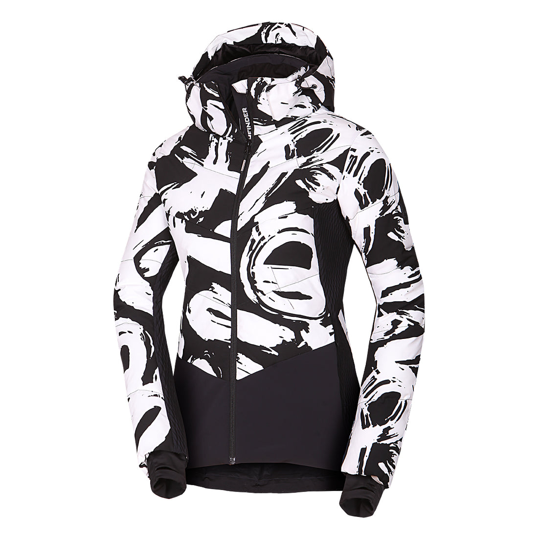 Women's fully printed insulated LIZ ski jacket