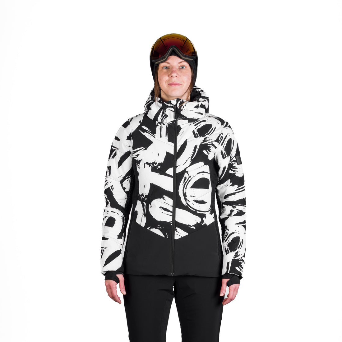 Women's fully printed insulated LIZ ski jacket