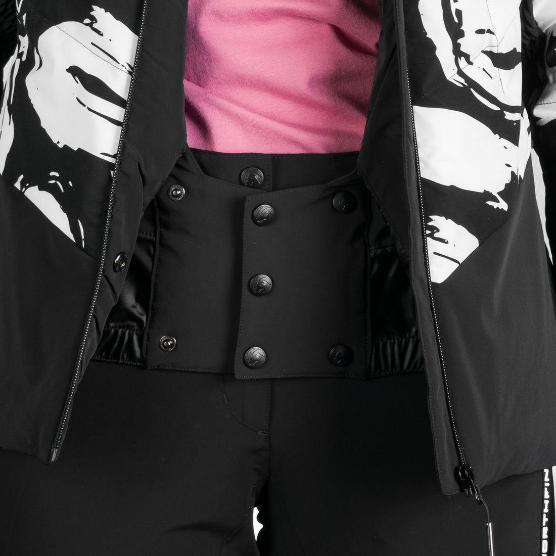 Women's fully printed insulated LIZ ski jacket