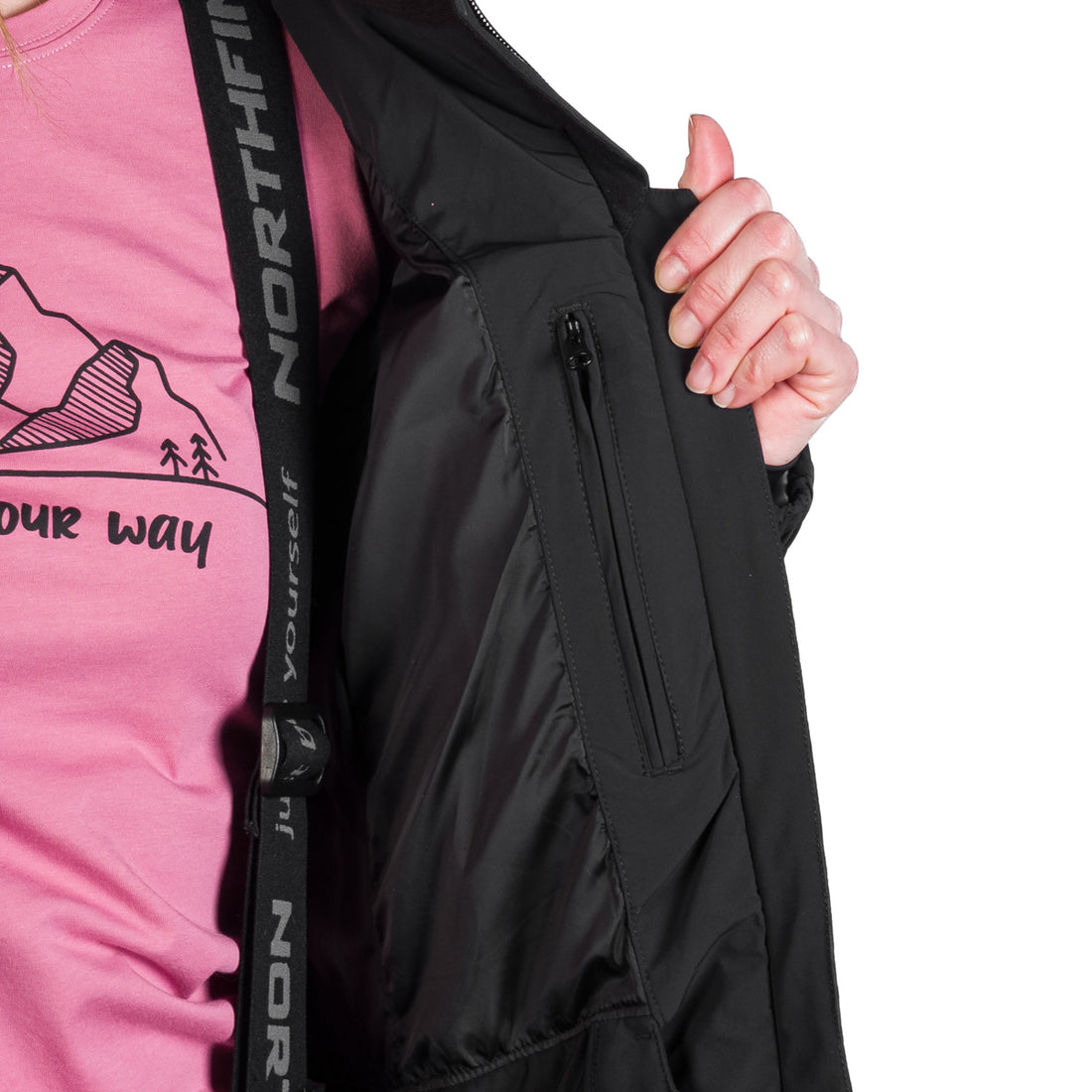 Women's fully printed insulated LIZ ski jacket