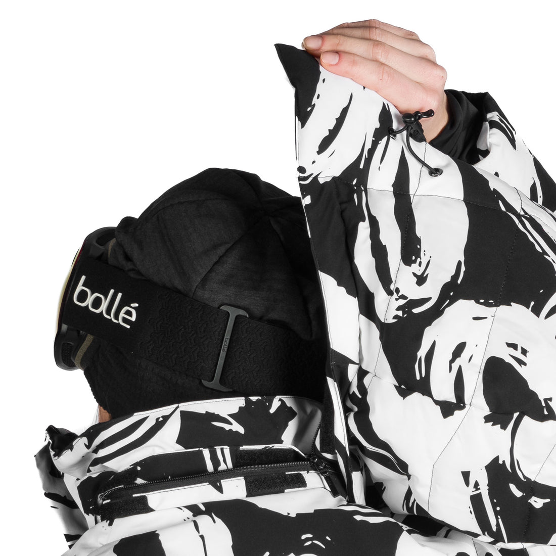 Women's fully printed insulated LIZ ski jacket