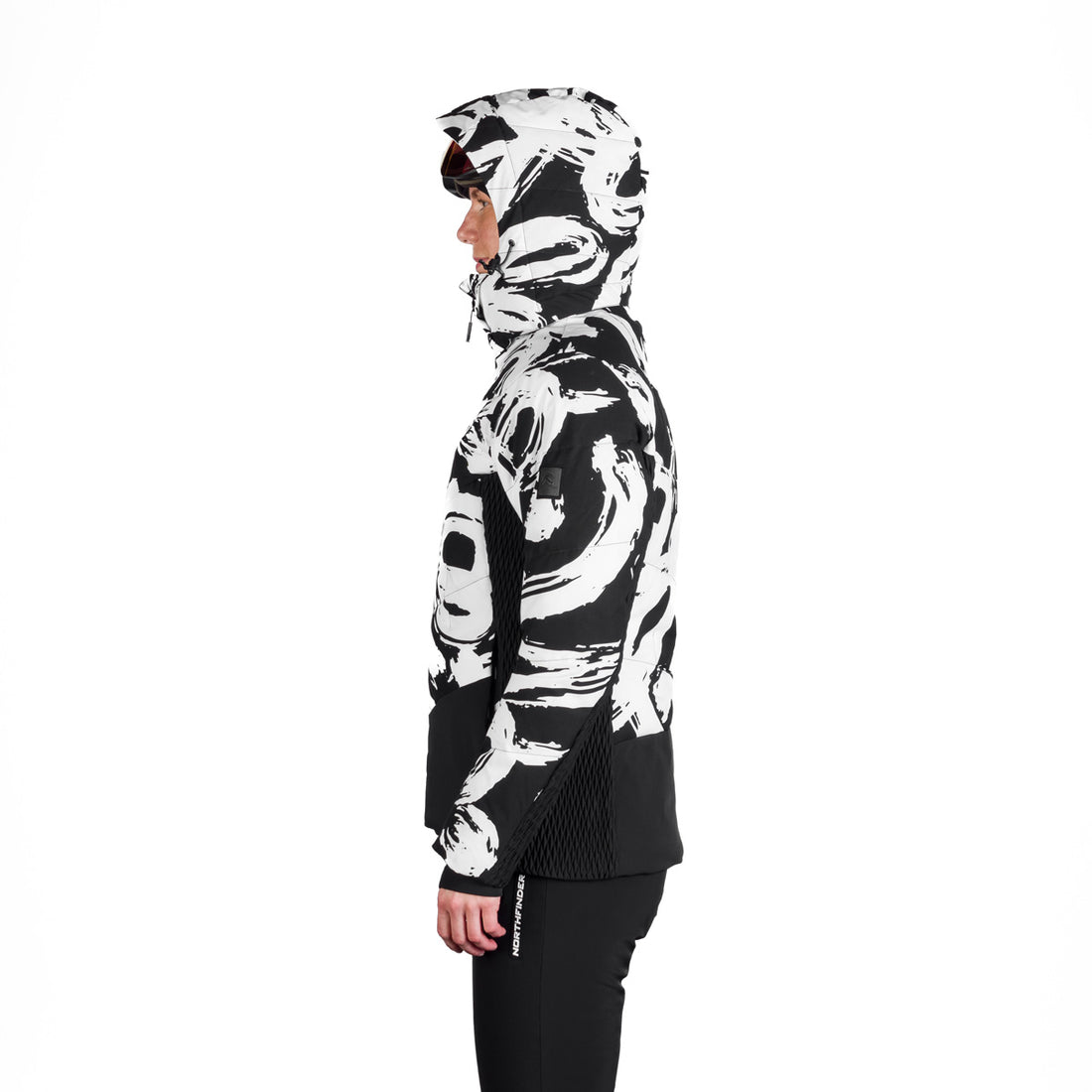 Women's fully printed insulated LIZ ski jacket