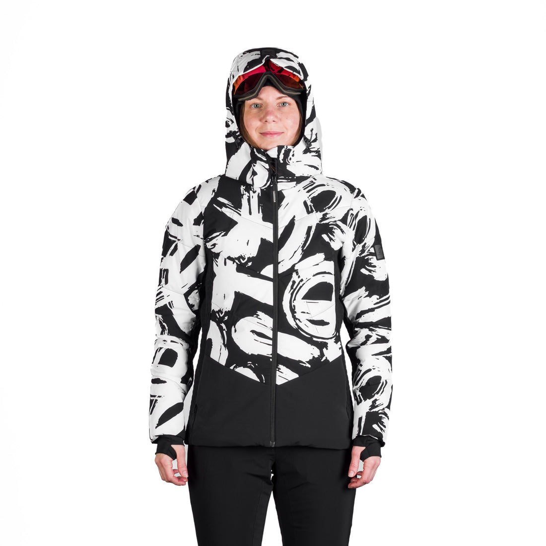 Women's fully printed insulated LIZ ski jacket