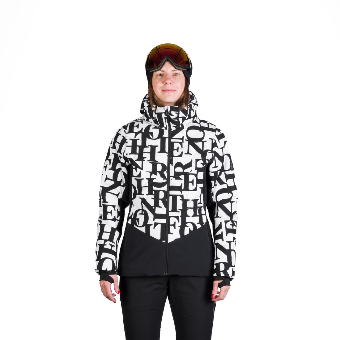 Women's fully printed insulated LIZ ski jacket