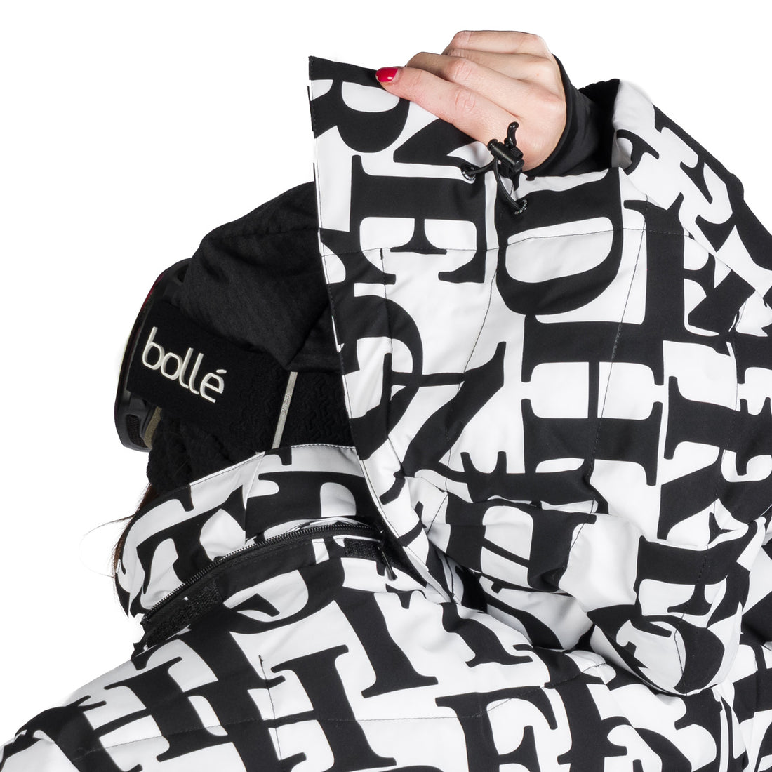 Women's fully printed insulated LIZ ski jacket