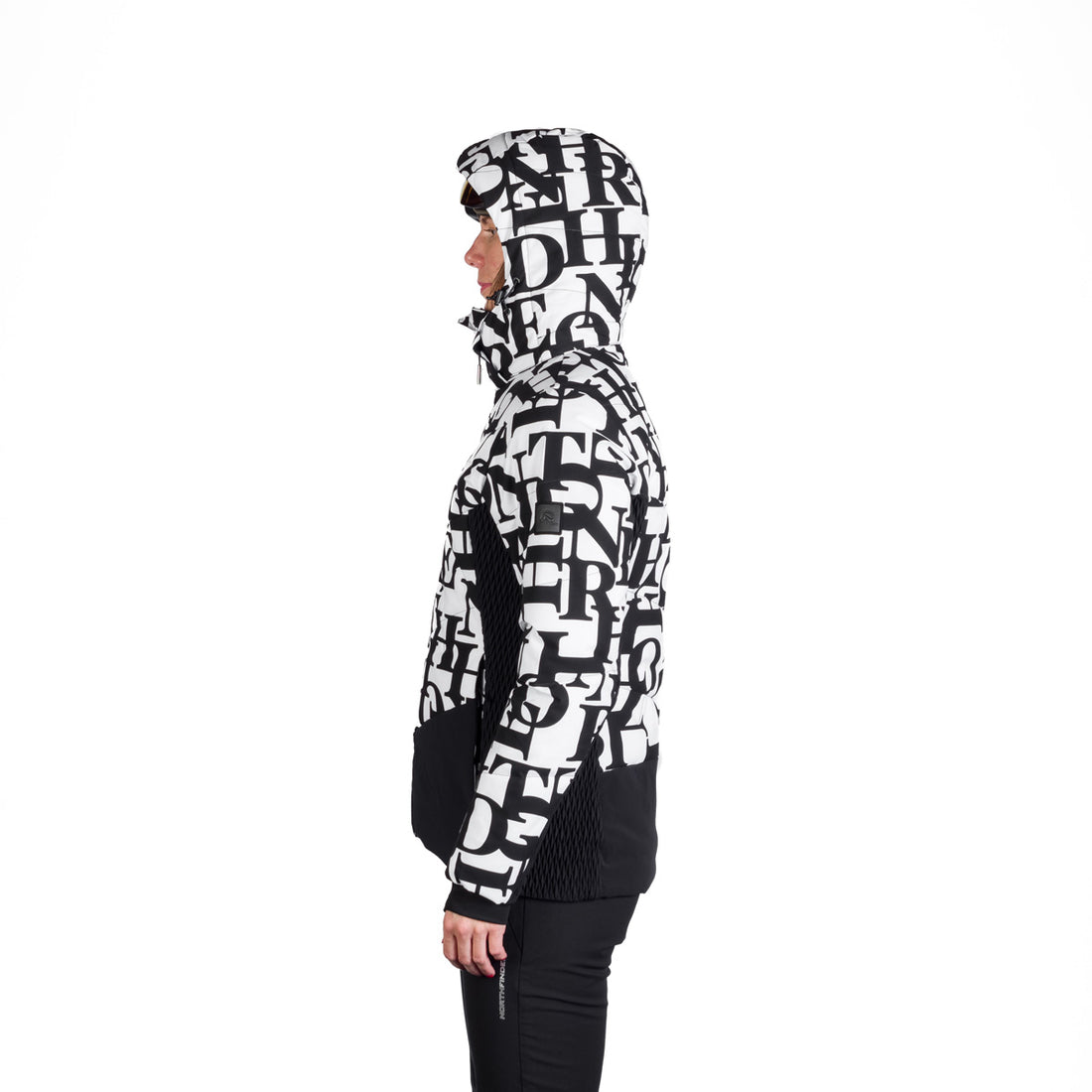 Women's fully printed insulated LIZ ski jacket